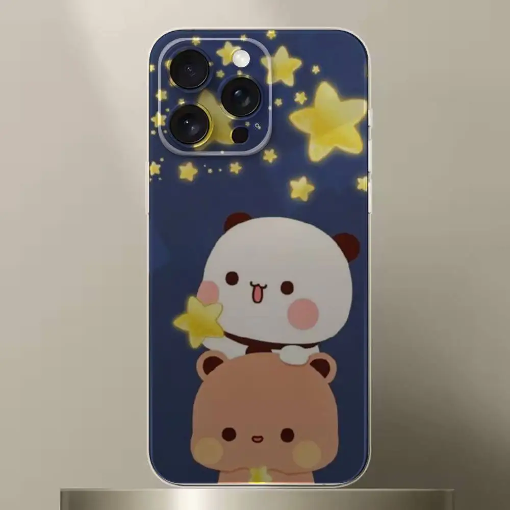 حافظة هاتف BuBu DuDu اللطيفة لهاتف آيفون 6,16,15,14,13,12,11,17 Pro,Max,Plus,X,XS,XR,SE,غطاء ناعم شفاف صغير #3