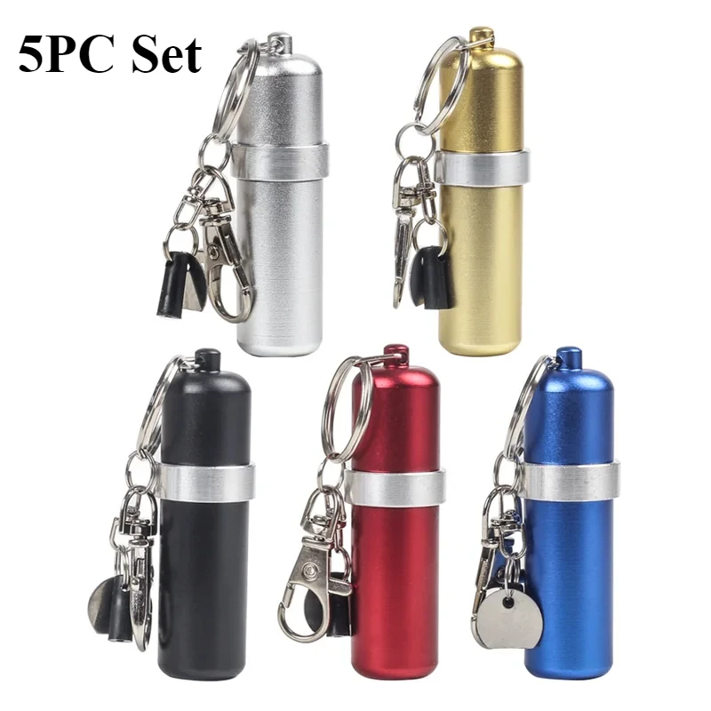 

Металлическая портативная топливная емкость для жидкостей (уголь, масло) с брелоком, мини-зажигалка, топливный бак, аксессуары для путешествий и курения