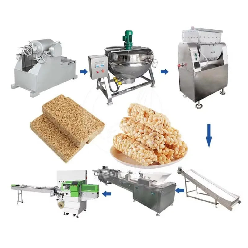 Máquina automática de hacer barra de Chocolate y aperitivos de dulces de semillas de sésamo, máquina de molde para barra de cereales de Granola