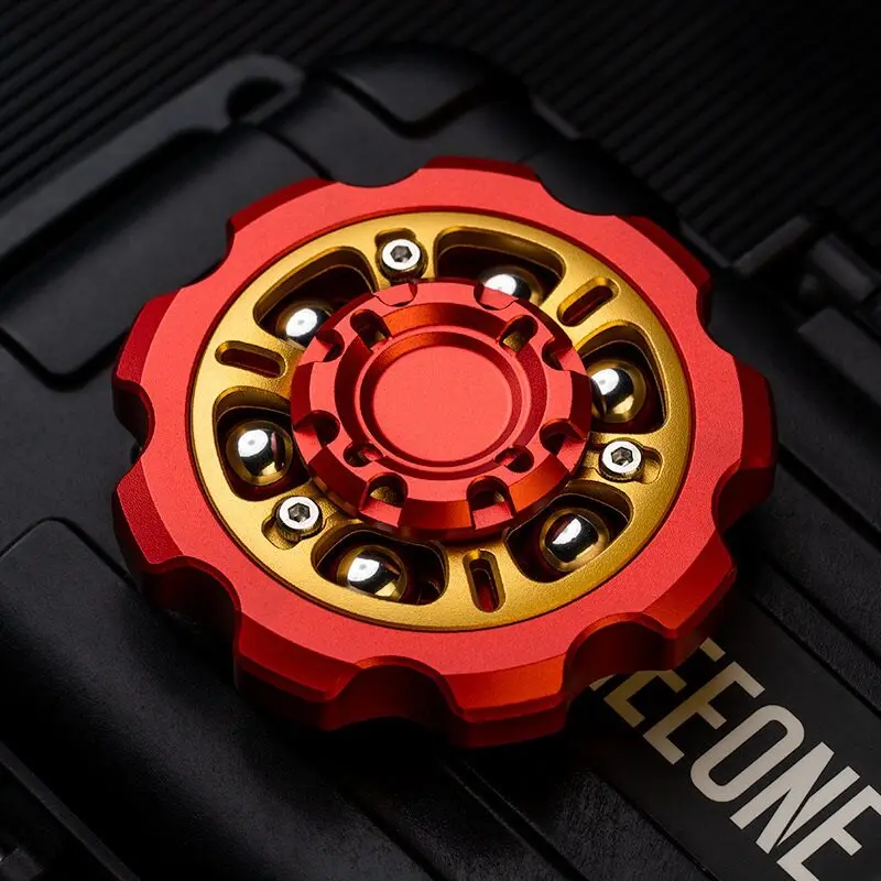 6-Ball Humming Fidget Spinner – Metal Gear Gyro with Ringing Sound, EDC ADHD Desk Toy for Adults Stress Relief