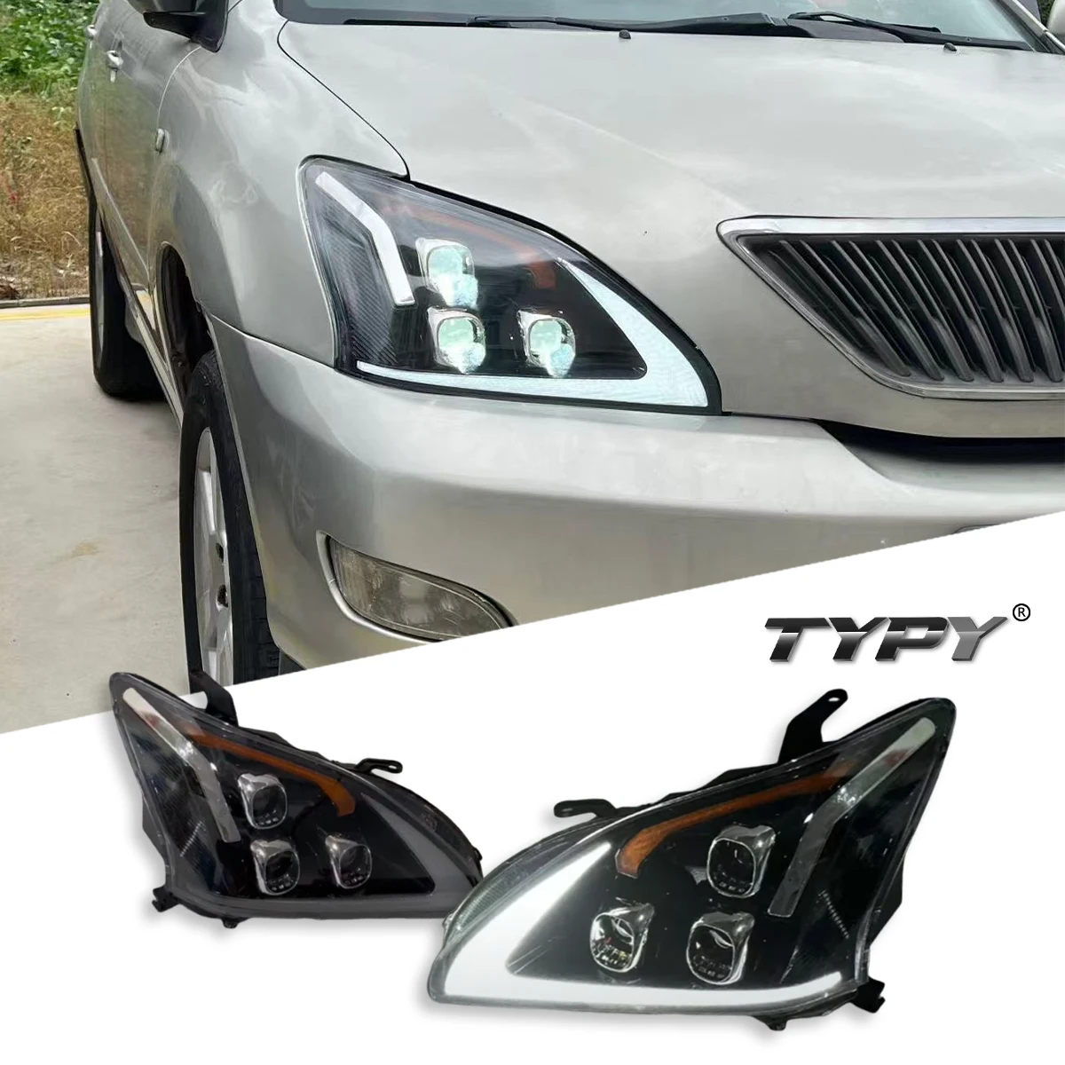 

Автомобильная фара TYPY для Lexus RX 2003-2009, обновленная, модифицированная для нового DRL, динамический указатель поворота, светодиодная фара, автоаксессуары