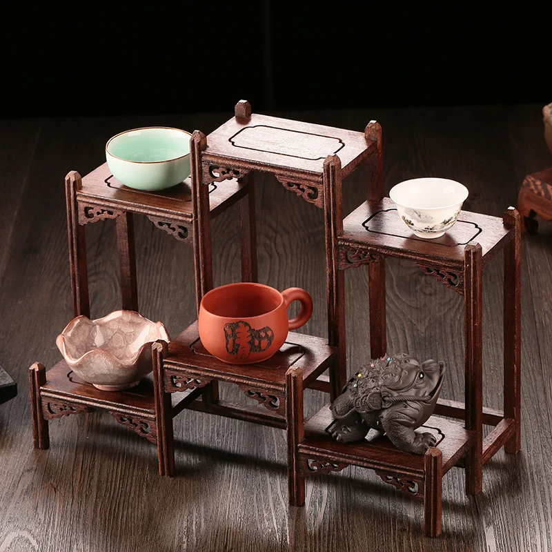 Tea Cup Shelf Tea Ceremony Tea Cake Rack Small Antique Shelf