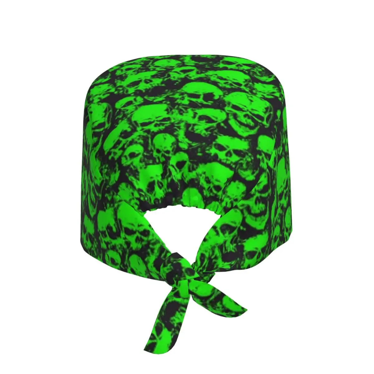 Ghost Skull Print Luminous Horror Night Halloween Scrub Hat Doctor Working Surgical Cap Adjustable Nursing Caps for Dentist