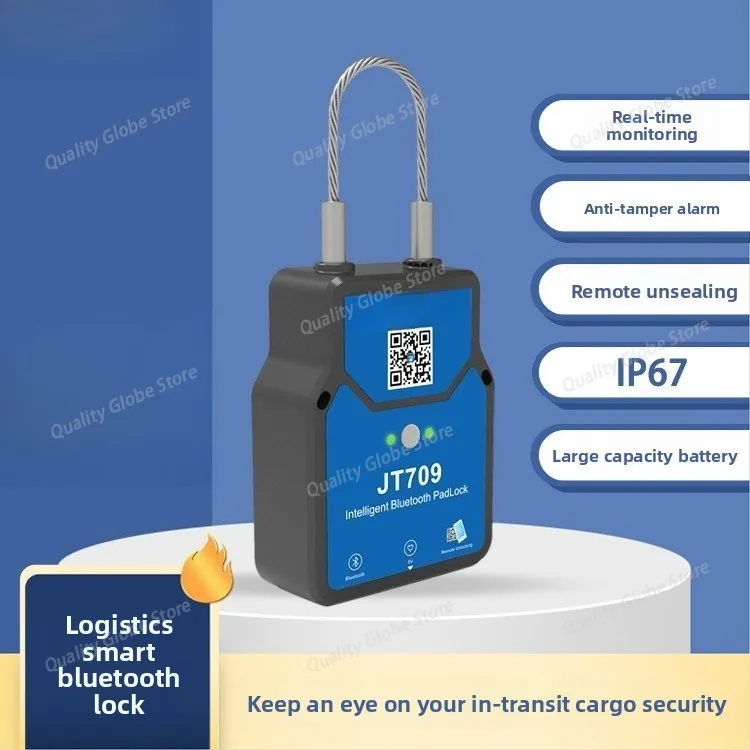 

Jt709A Logistic Cargo Lock Gps Tracker Smart Ble Gps Tracking Padlock Wagon Electronic Locking Navigation