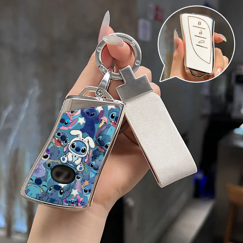 Для Lexus UX ES UX200 UX250h ES200 ES300h ES350 US200 US260h Чехол для дистанционного ключа автомобиля Lilo Stitch Baby