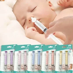 Tubo de aguja, aspirador Nasal para bebé, jeringa, limpiador de nariz para bebé, rinitis, lavadora Nasal, irrigador, lavado de nariz para bebé para niños, 2 uds.