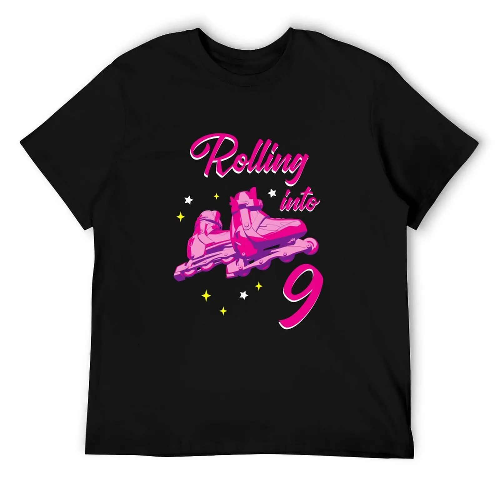 

Roller Skating - 9th Birthday Girl T-Shirt t shirts for man graphic tees man t shirts graphic T-Shirt
