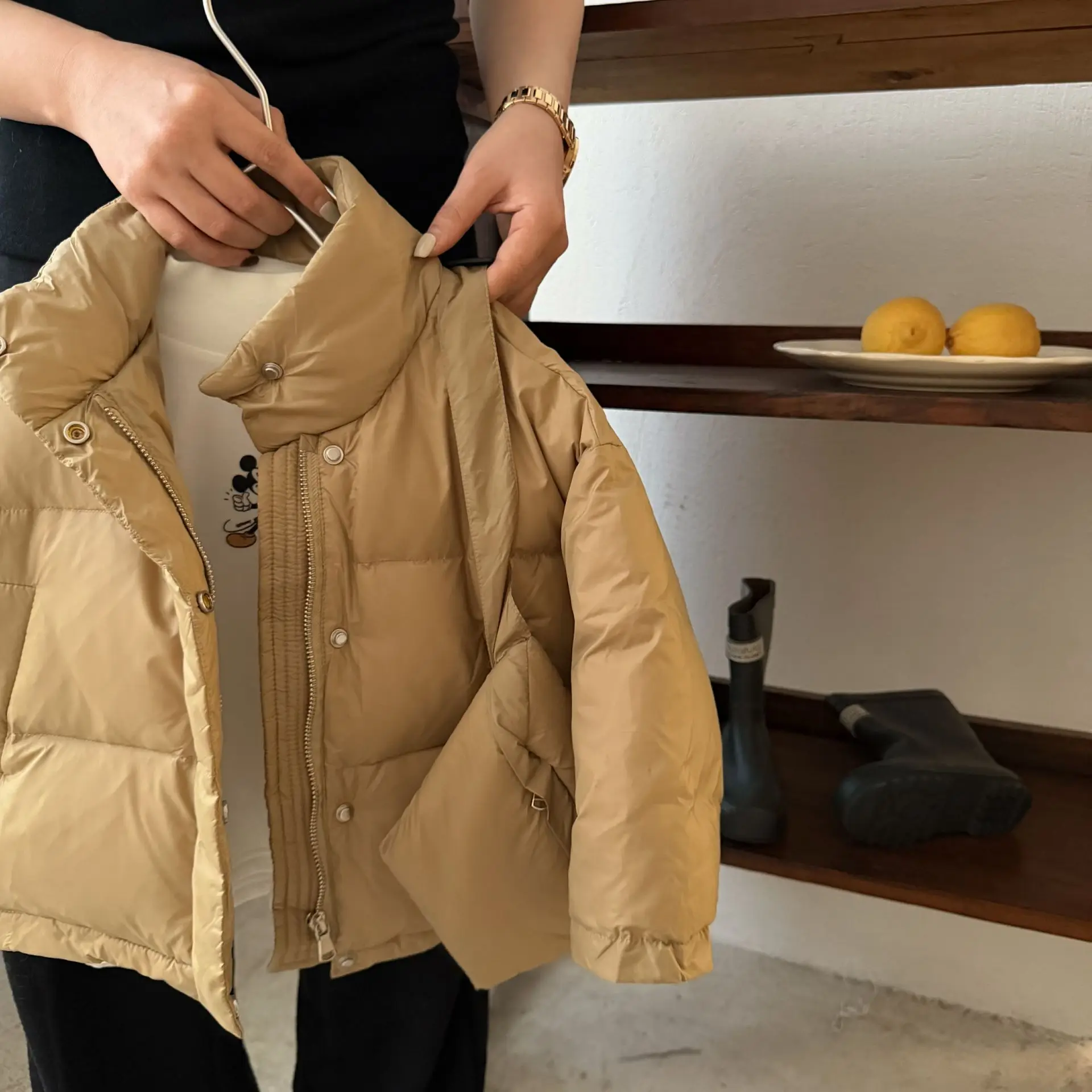 Children's Down Jacket 2025 Winter New Boys and Girls Solid Color Down Jacket Baby Simple Coat