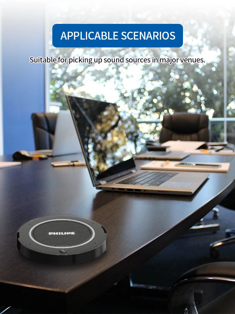 Philips Bluetooth Wireless Conference Microphone Desktop USB with Speaker PSE0400