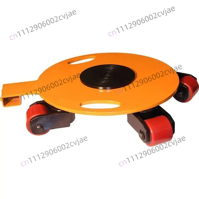 Cargo Trolley Manual Truck Omnidirectional Rotating Transport Roller with Handle Thickened Track Tank 3T
