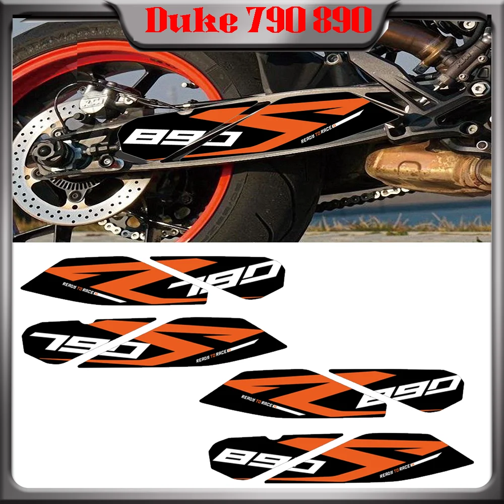 

Для KTM Duke 790 Duke 890 Duke 890R SwingArm наклейки аксессуары для мотоциклов протектор поворотный рычаг Adventure Duke 790 890 R 2023 2024