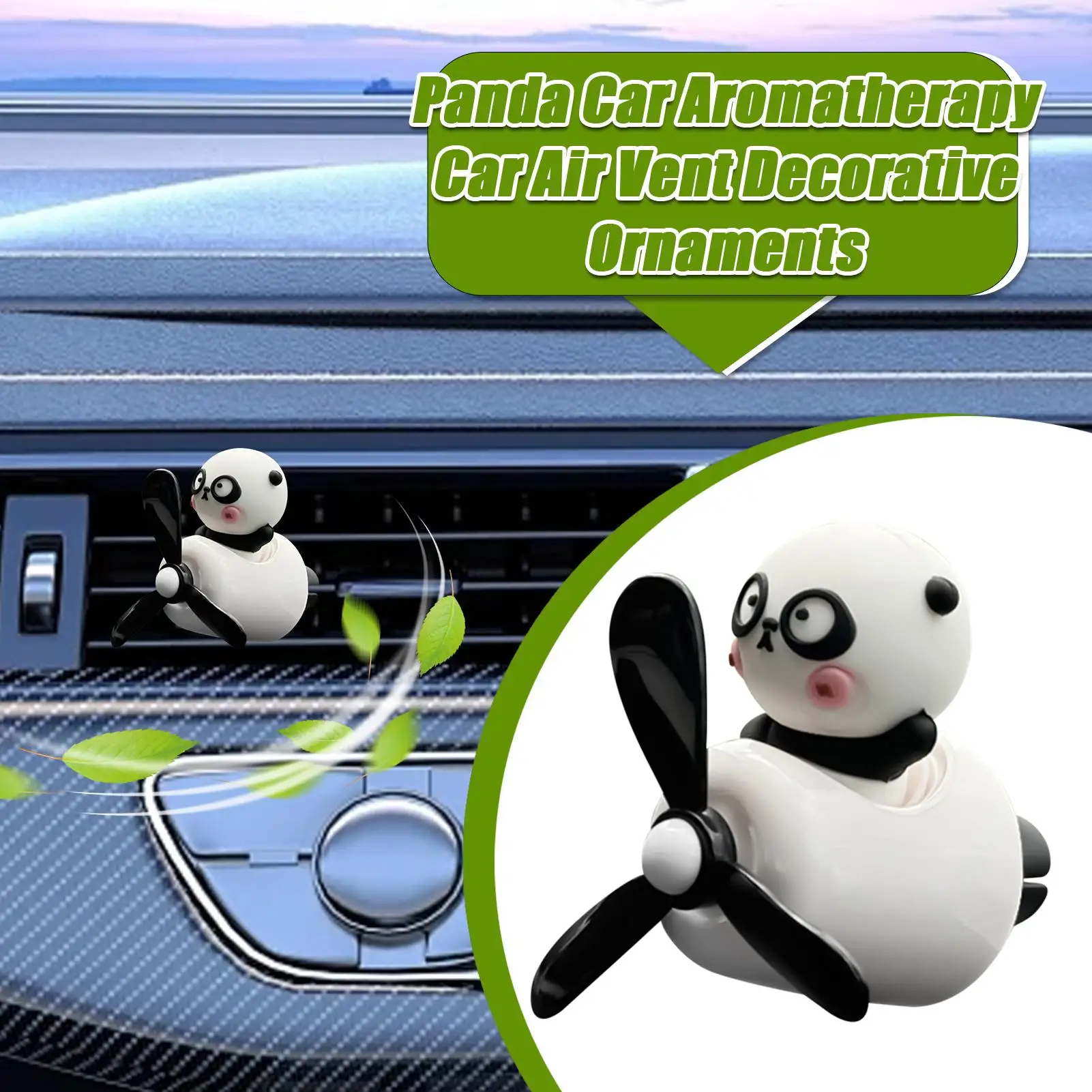 Car Air Freshener Cartoon Panda Pilot Car Air Fresheners Aromatherapy Fragrance Perfume for Outlet Decoration Men Women Interior - view 2