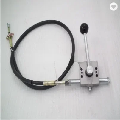 

A roller hand throttle control lever
