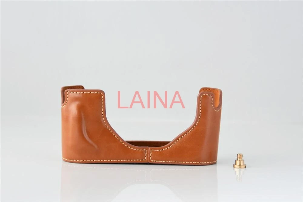 Camera Bag Case For Leica M9-P M9 M8 M-E PU Leather Half Body screw 1/4 Set Cover With Battery Opening, Free Shipping