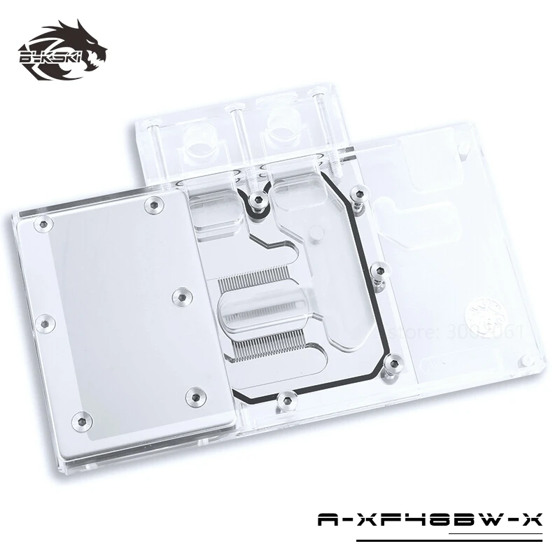 

BYKSKI Water Block use for XFX RX480 RS / RX590 Fatboy/HIS RX 580 IceQ X2 OC 8GB (HS-580R8LCBR) Full Cover GPU Card GPU Radiator