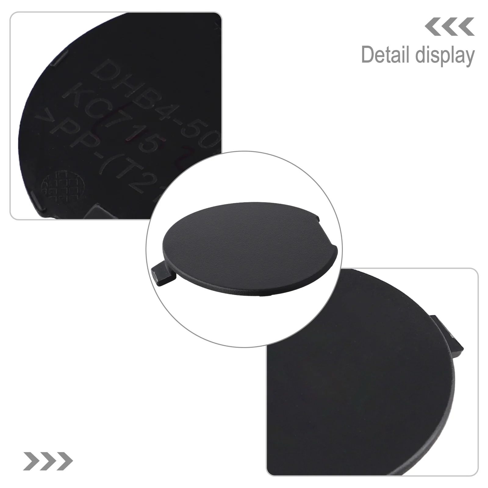 DGH950EL1 Tow Hook DHB450EK1 Tow Hook Cover Appearance Shape Size Model Year Compatibility Unpainted Finish Vehicle Parts Number