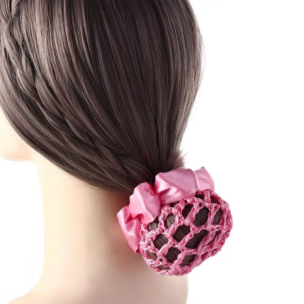 

Elastic Tie Hair Cover Dance For Women For Girls Nurse Hairgrips Cover Net Ponytail Holder Hair Net Korean Bun Snood