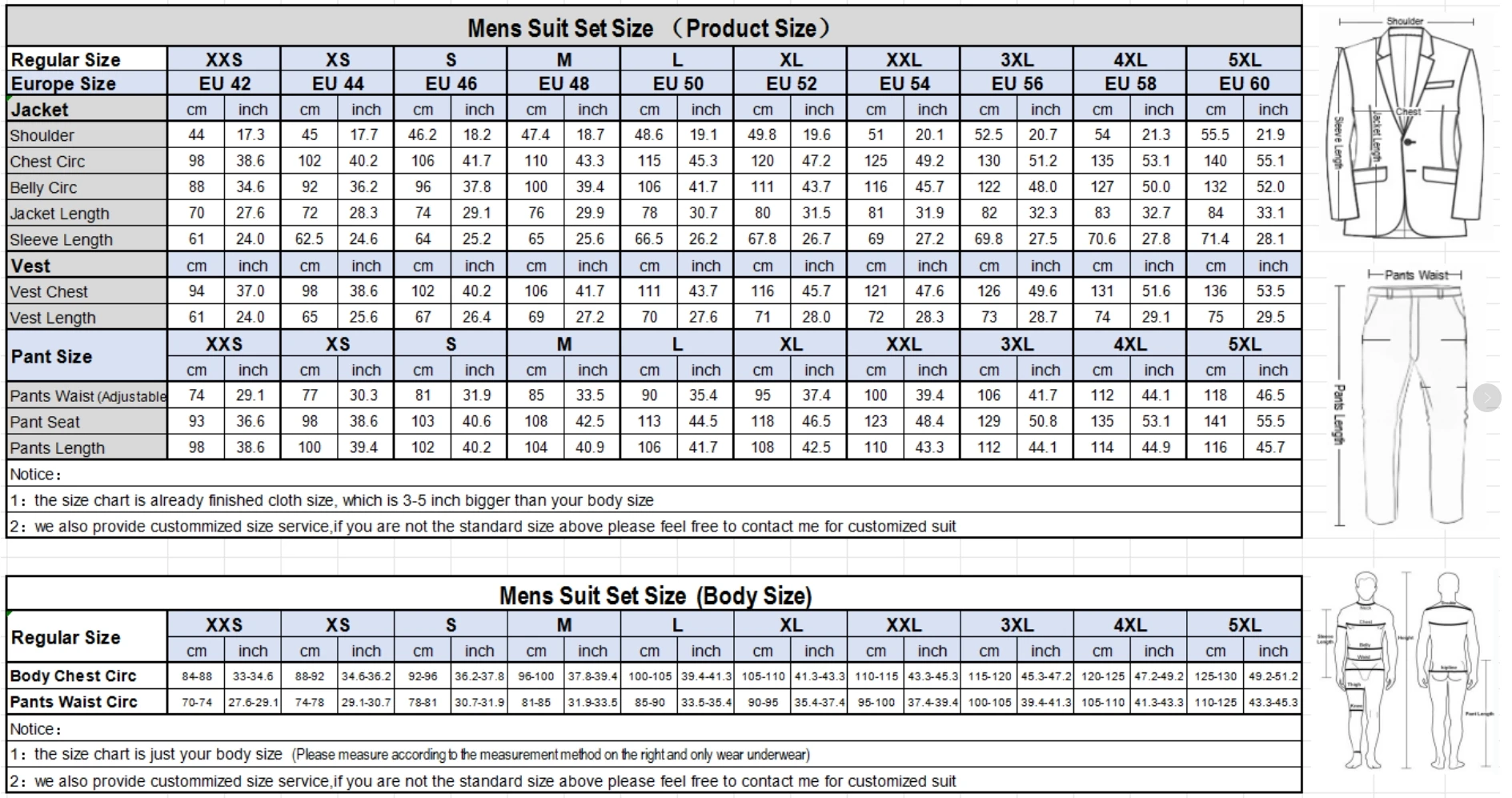 Formal Men 3 Pieces Tuxedos Slim Fit Business Suits Groom Champagne Tuxedos Wedding Suit (Blazer+Pants+Vest)