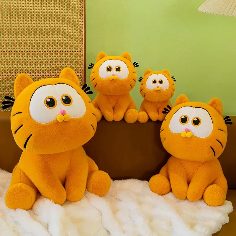 Kawaii Anime Cartoon Garfield Cute Plush Pillow Toys Doll 20-45Cm Doll Creative Sofa Decoration Kids Children Girls Boys Gifts