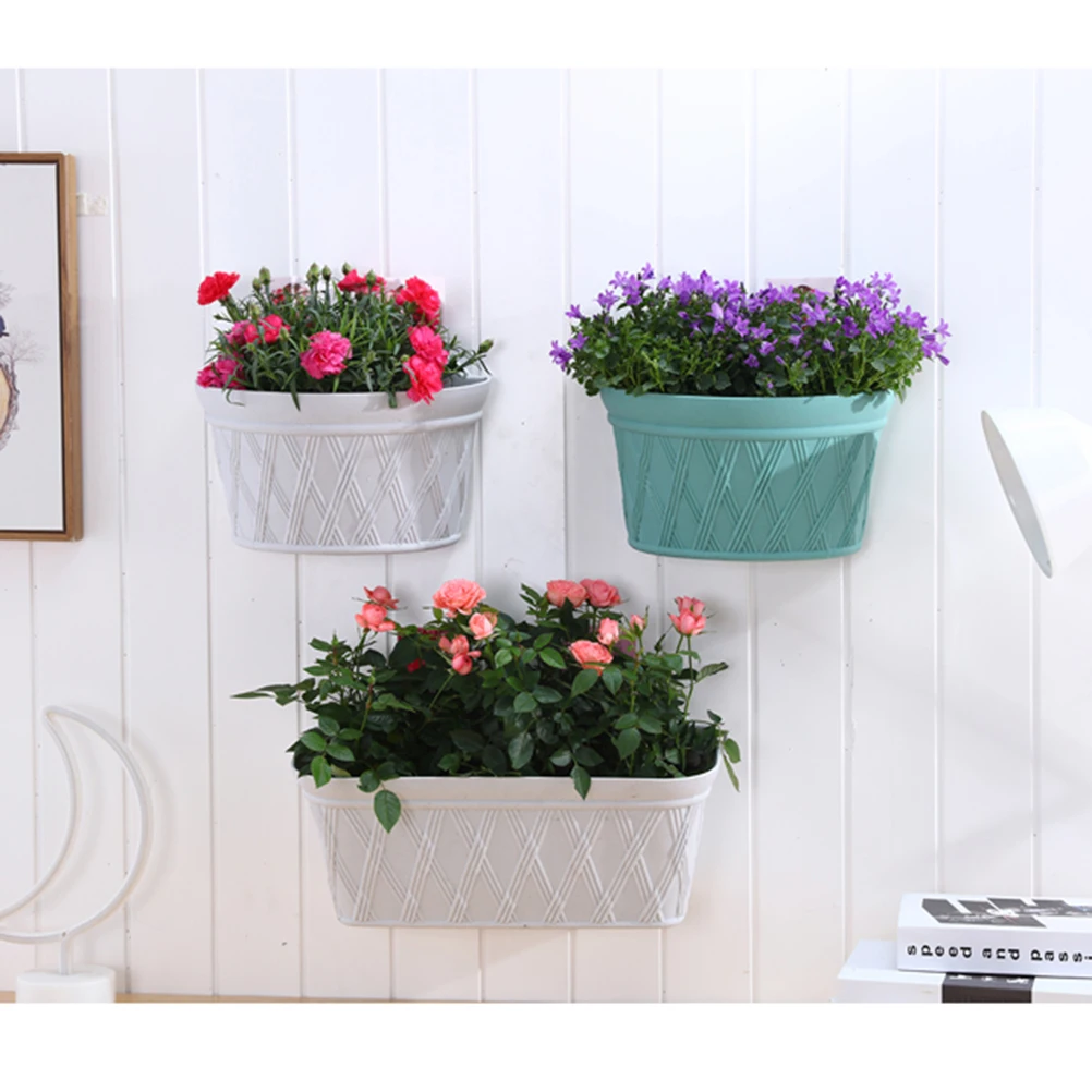 

Wall Hanging Flower Pot Indoor Rattan Plant Basket Pots Bulk Mounted Wall-mounted