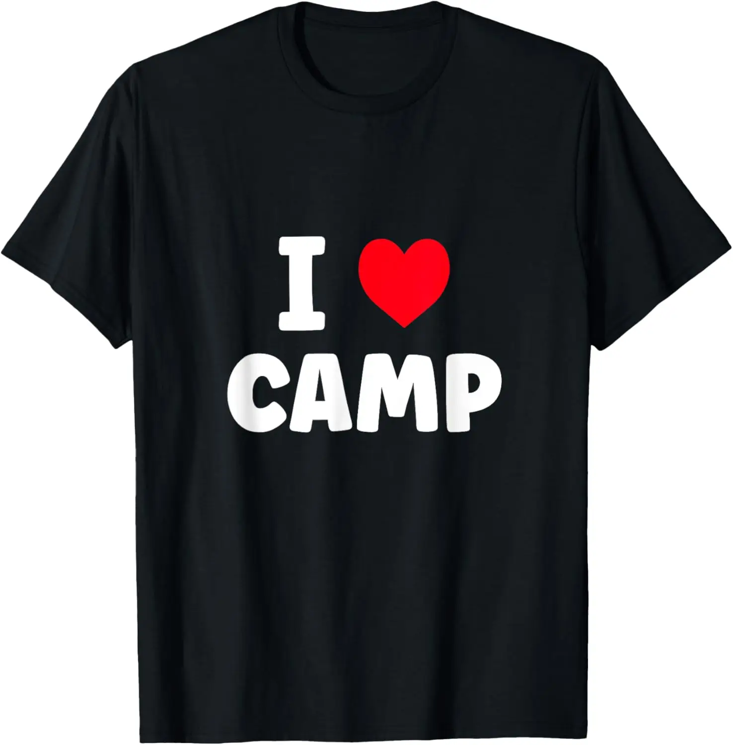 

I Love Camp Summer Camp Glamping T-Shirt