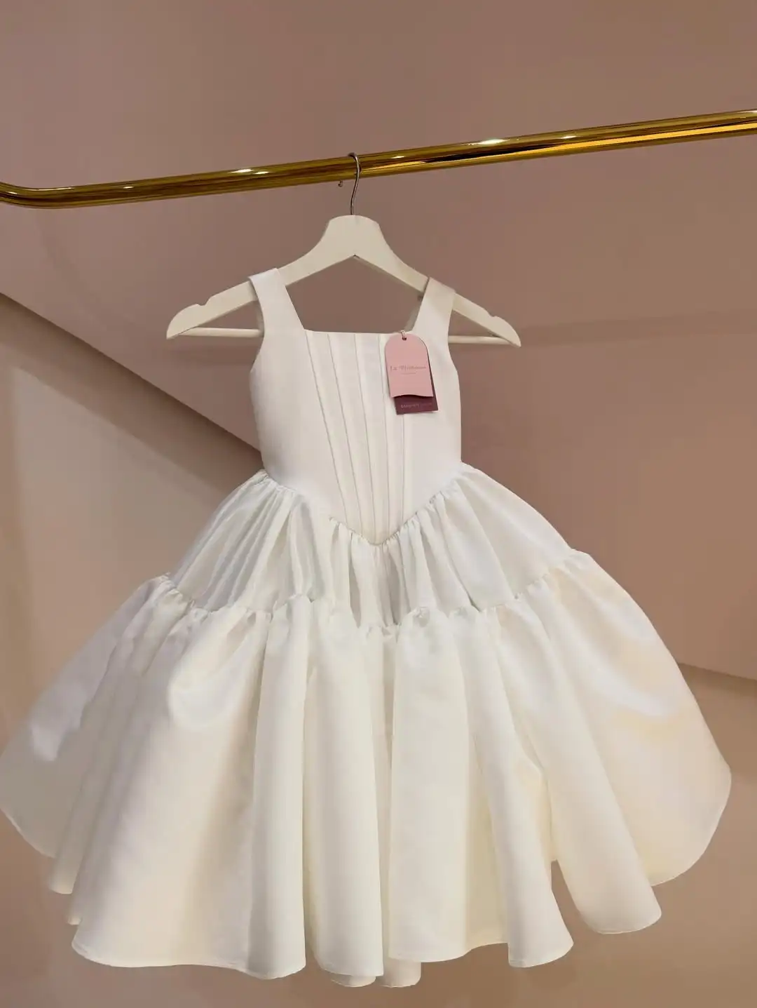 Einfaches Satin-Blumenmädchenkleid für Hochzeiten, quadratischer Ausschnitt, Teelänge, für Kindergeburtstage, Erstkommunion, Ballkleider, individuell anpassbar