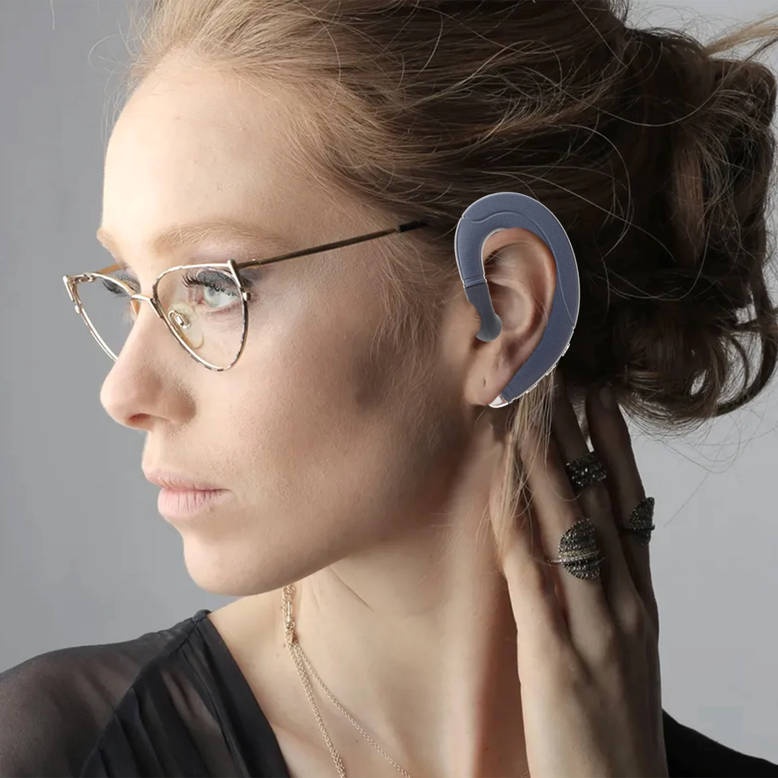 

1Pcs Waterproof Bone Conduction Wireless Headset Hanging Ear Earpiece for Sports Driving Wireless Earbuds Hanging Earphones