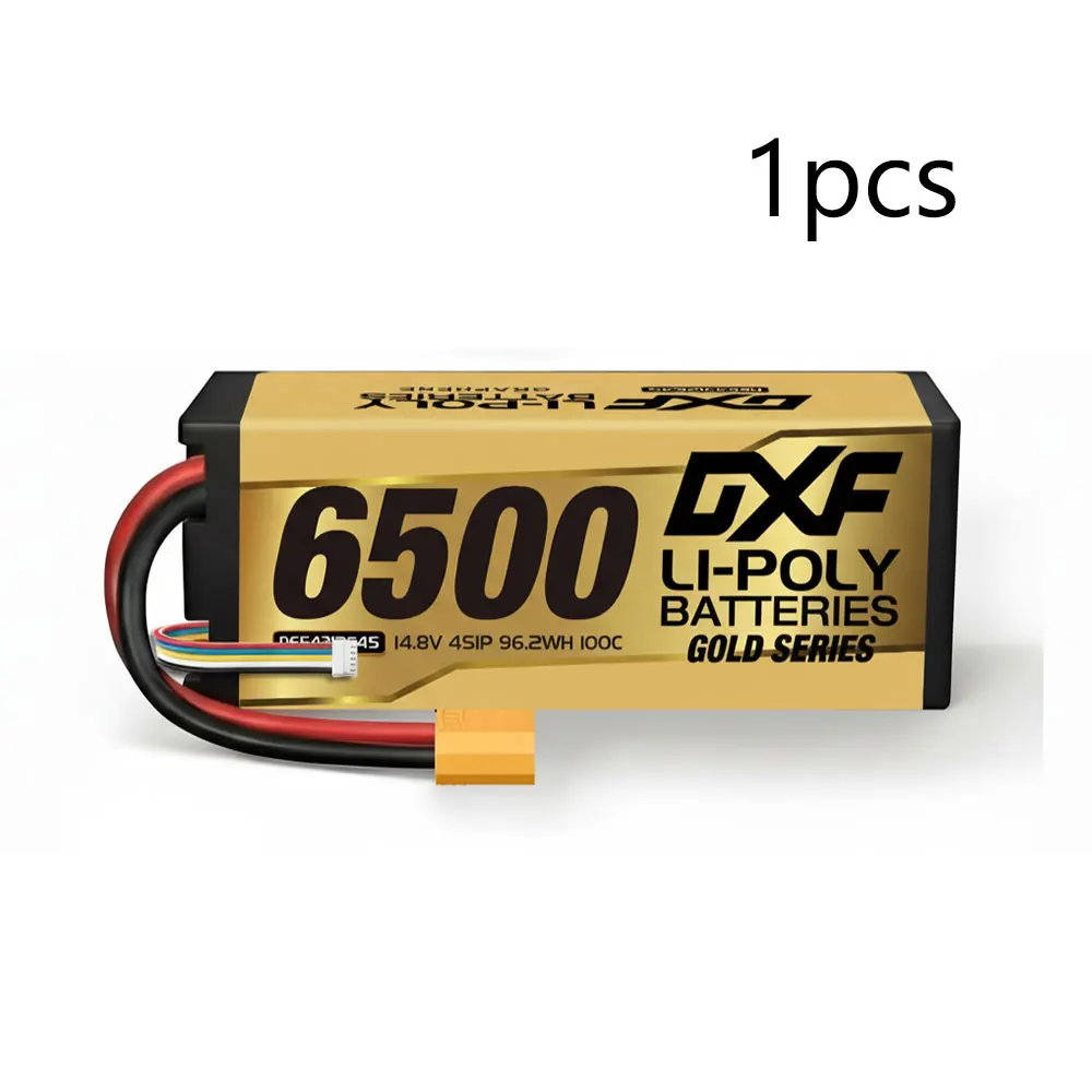 DXF 4S Lipo Batterij Grafeen 14.8V 15.2V 6500mAh 8000mAh 8400mAh 9200mAh 5mm 100C 120C 130C 140C voor 1/8 Buggy Truggy Auto Racing - afbeelding 1