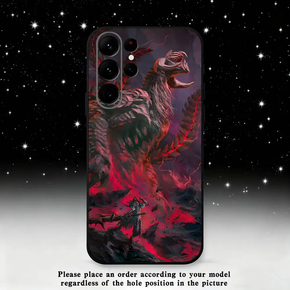 حافظة لهاتف سامسونج S25، S24 Ultra، S20، S30 plus، S22 plus، S23، S30 Ultra 5G من السيليكون الأسود