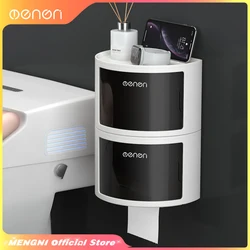 Toilet Paper Holder Waterproof Tissue Storage Box Toilet Roll Organizer Bathroom Accessories Sets