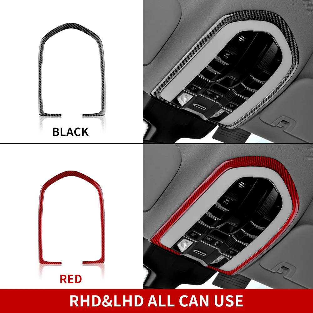 

Real Carbon Fiber Sticker For Porsche Panamera 2010 2011 2012 2013 2014 2015 2016 Reading Light Control Frame Interior Trim
