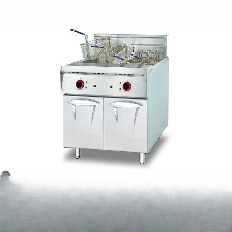 DF-26-2 Double-cylinder vertical electric fryer with timer, commercial electric fryer for fast food restaurant equipment