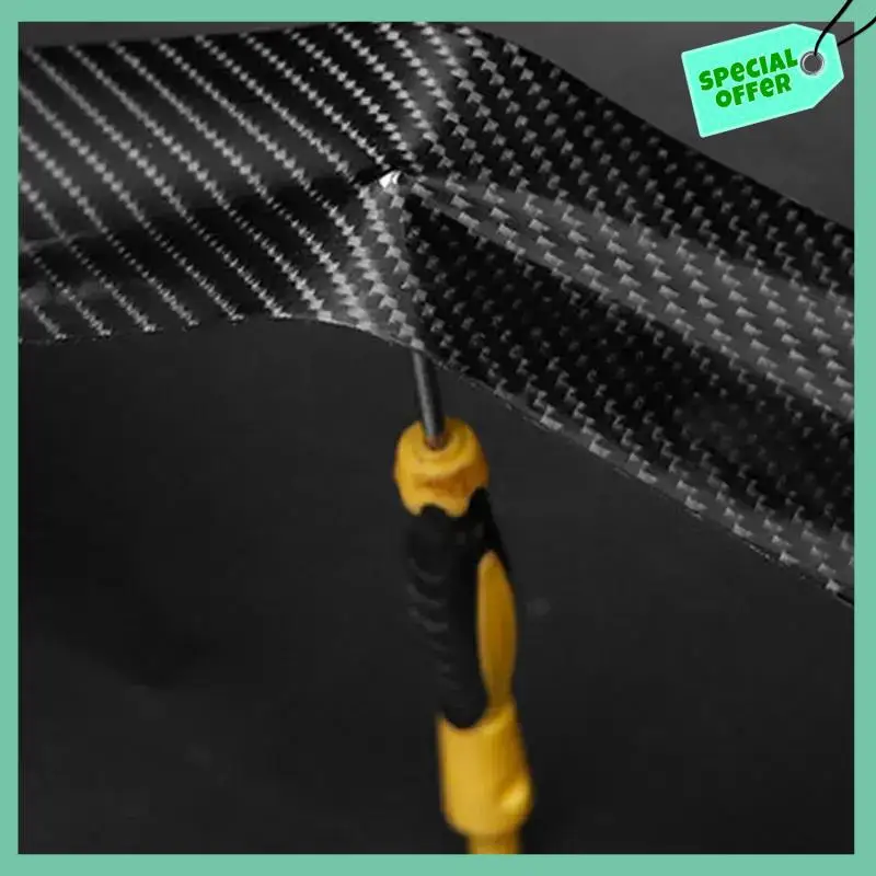 

A03G-5Pcs 3D Carbon Fiber Stickers Car Paste Protector Strip Auto Door Side Anti Scratch Tape Waterproof Protection Film Parts
