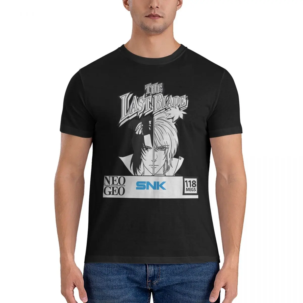 Last Blade Neo Geo SNK By Lilly And Mae T-Shirts for Men Neo Geo Hipster Pure Cotton Tee Shirt Round T Shirts Graphic Tops