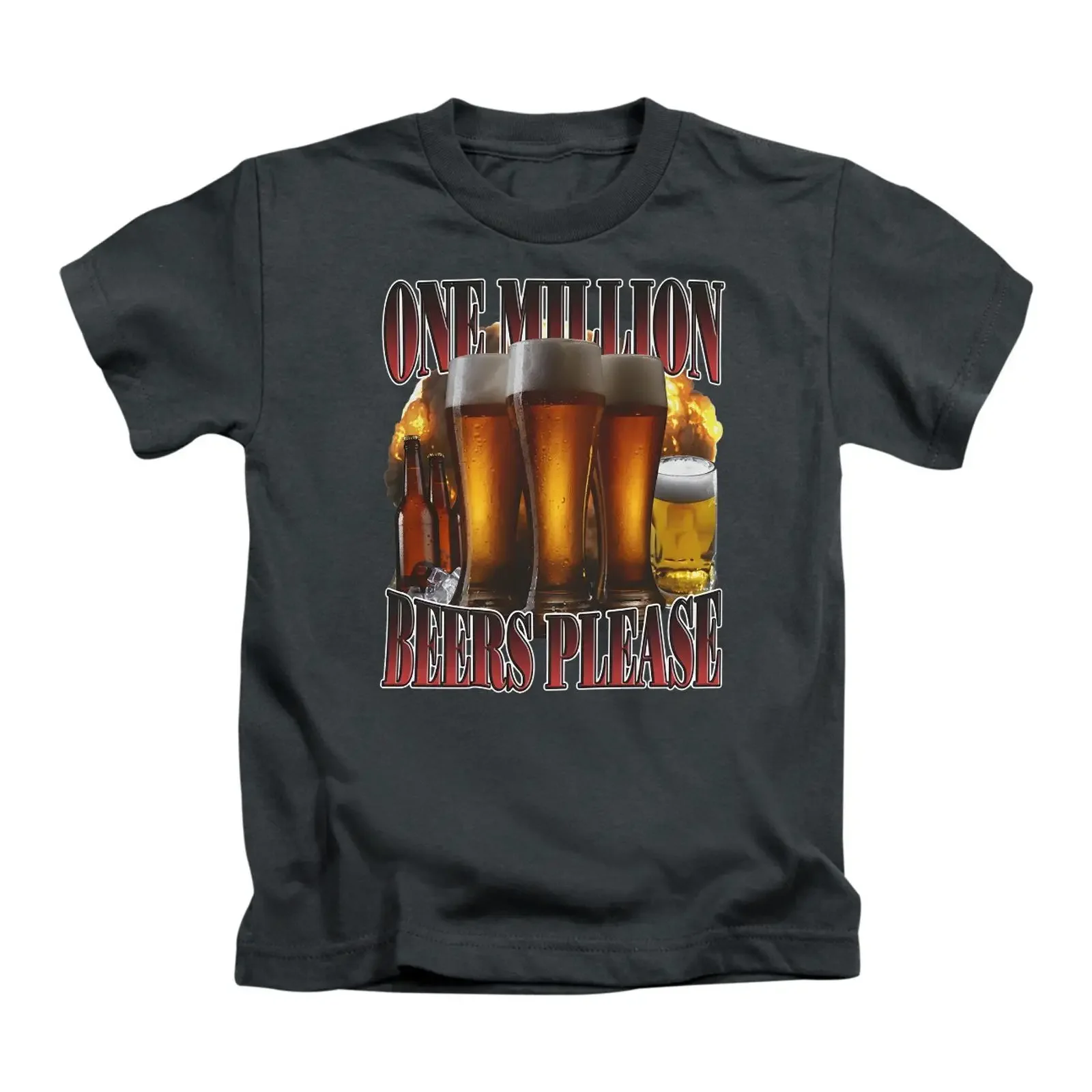 One Million Beers Please Erwachsene T Shirt Fun Alkohol Meme Lustig Oberteil Neu vintage Washed Stylish Unisex Comfortable Soft