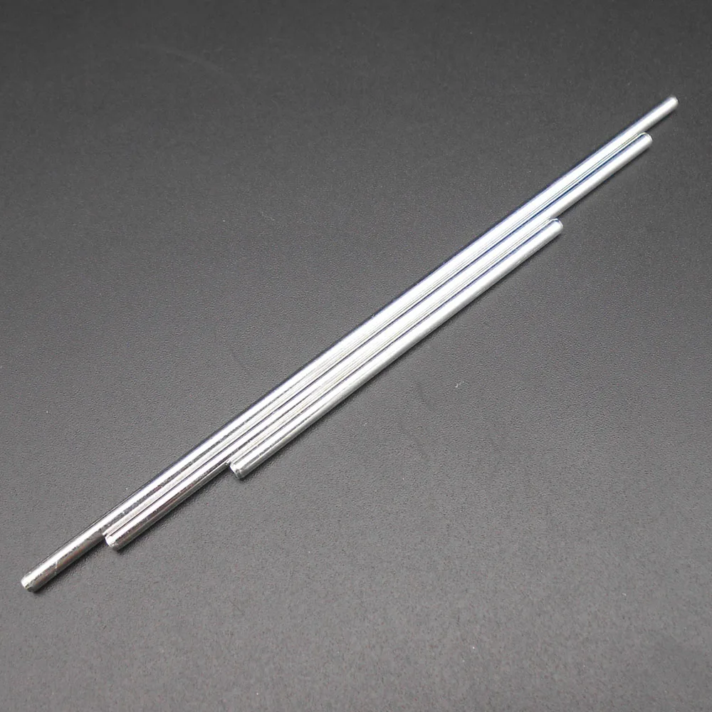 10/20/50Pc 2.5mm Diameter Galvanized Iron Shaft 60/100/120mm Length Optical Axis DIY Model Gear Axle M2.5X60 M2.5X100 M2.5X120MM