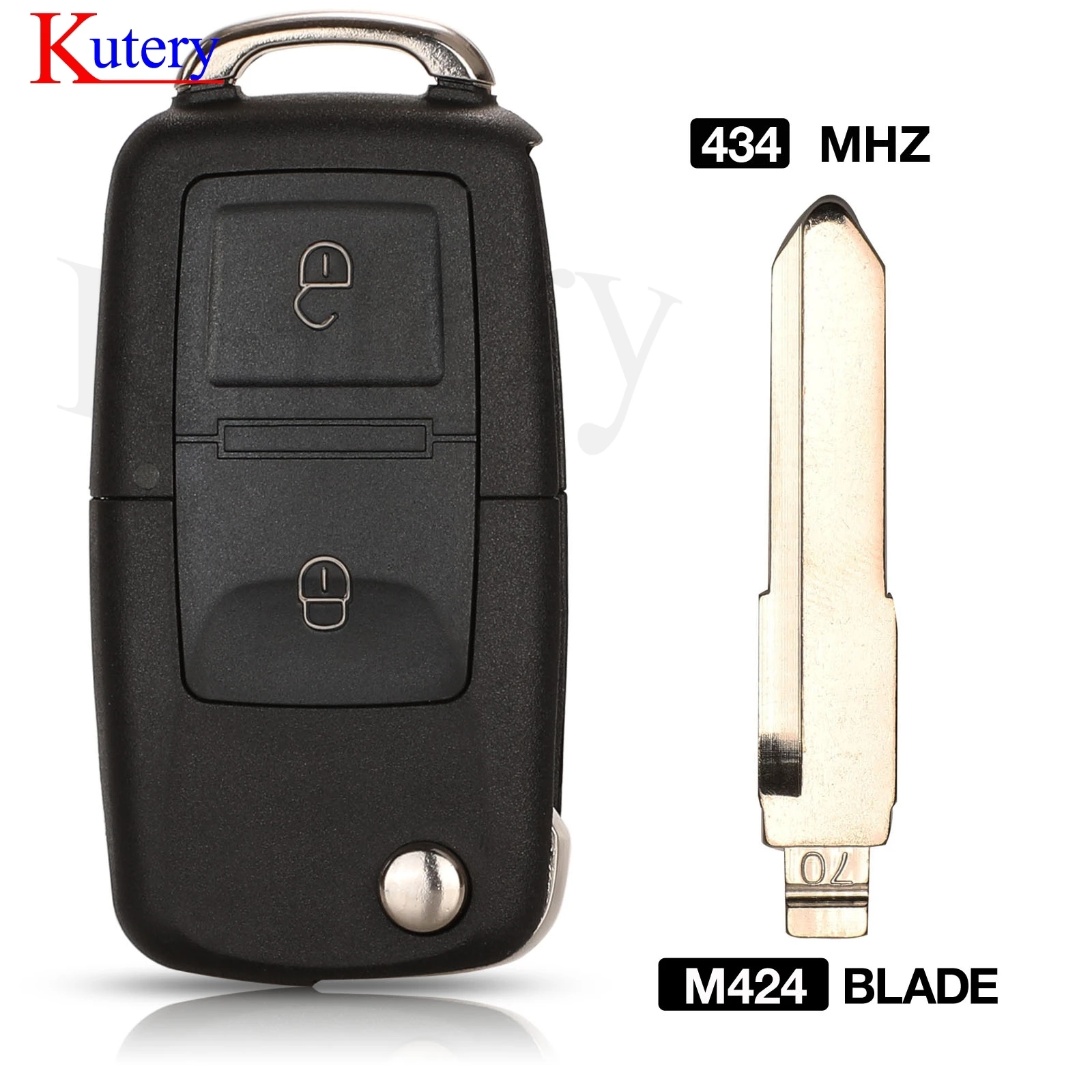 jingyuqin For Toyota daihatsu Avanza Wigo Grand Daihatsu Xenia  Alza Myvi Axia 2 Buttons Remote Car Key remote control 433mhz