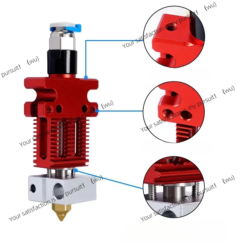 for CR6‑SE Hotend Extruder Kit Nozzle Heater Block Throat With Heater  Thermistor 3D Printer Replacement Spare Accessories