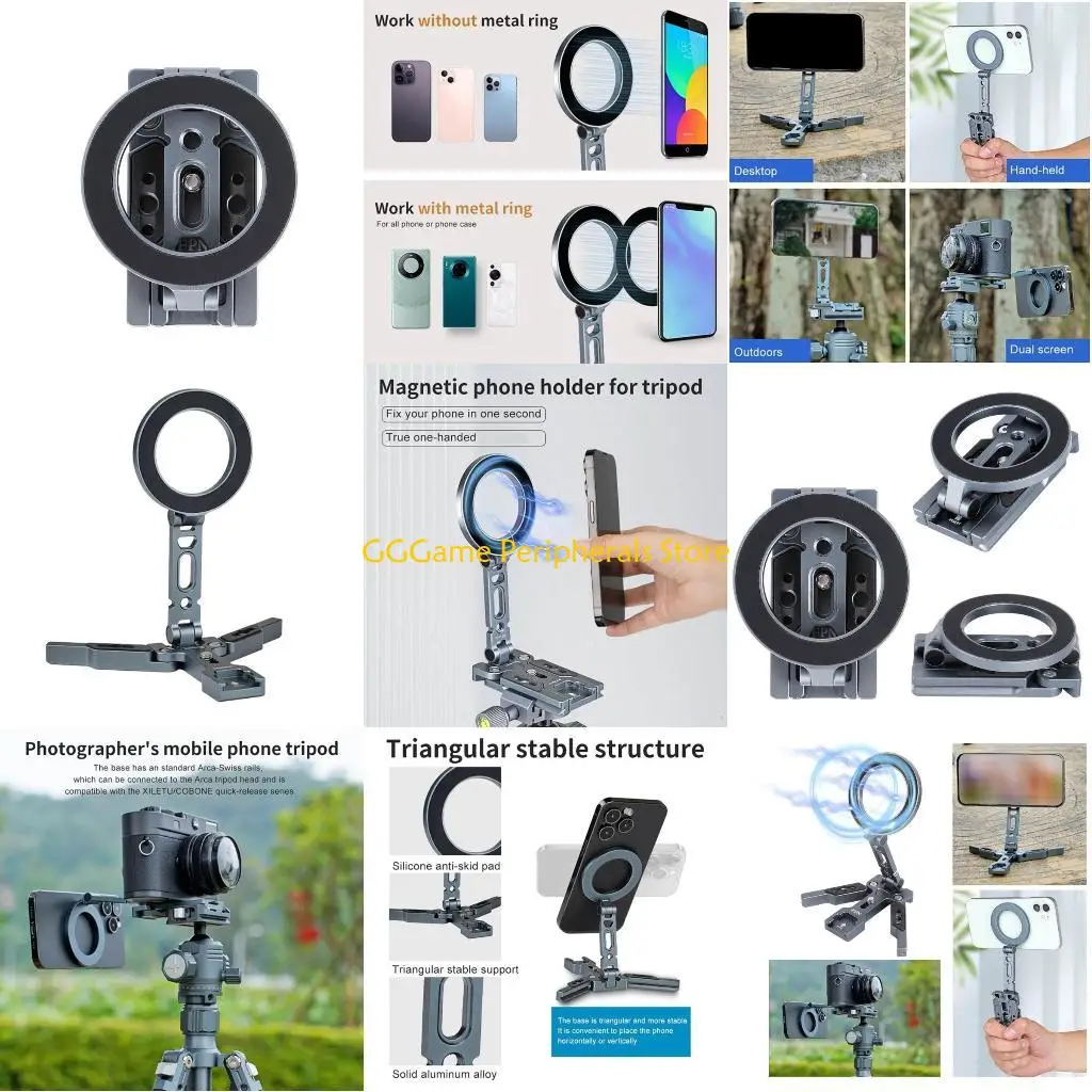 

U55B Phone Tripod Phone Stand Desk Mount Selfier Handle Holder for Smartphone