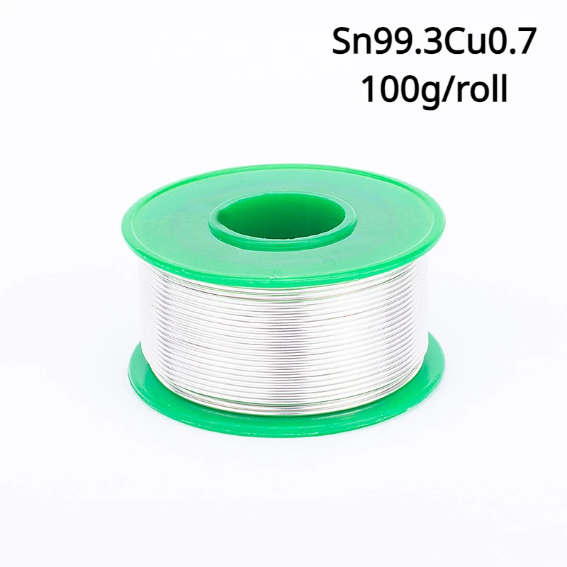 100g/roll Sn99.3Cu0.7 environmentally friendly Soldering wire 0.6-0.8-1.0-1.2mm low smoke high-purity soldering wire