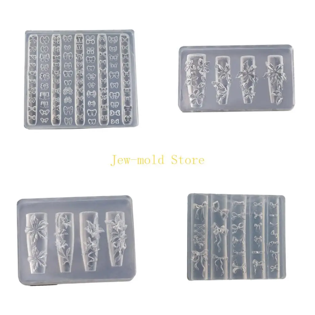 

C71b Fashionable улучшает ваши проекты с помощью силиконовой плесени Bowknot для -искусства для ногтей и аксессуаров для