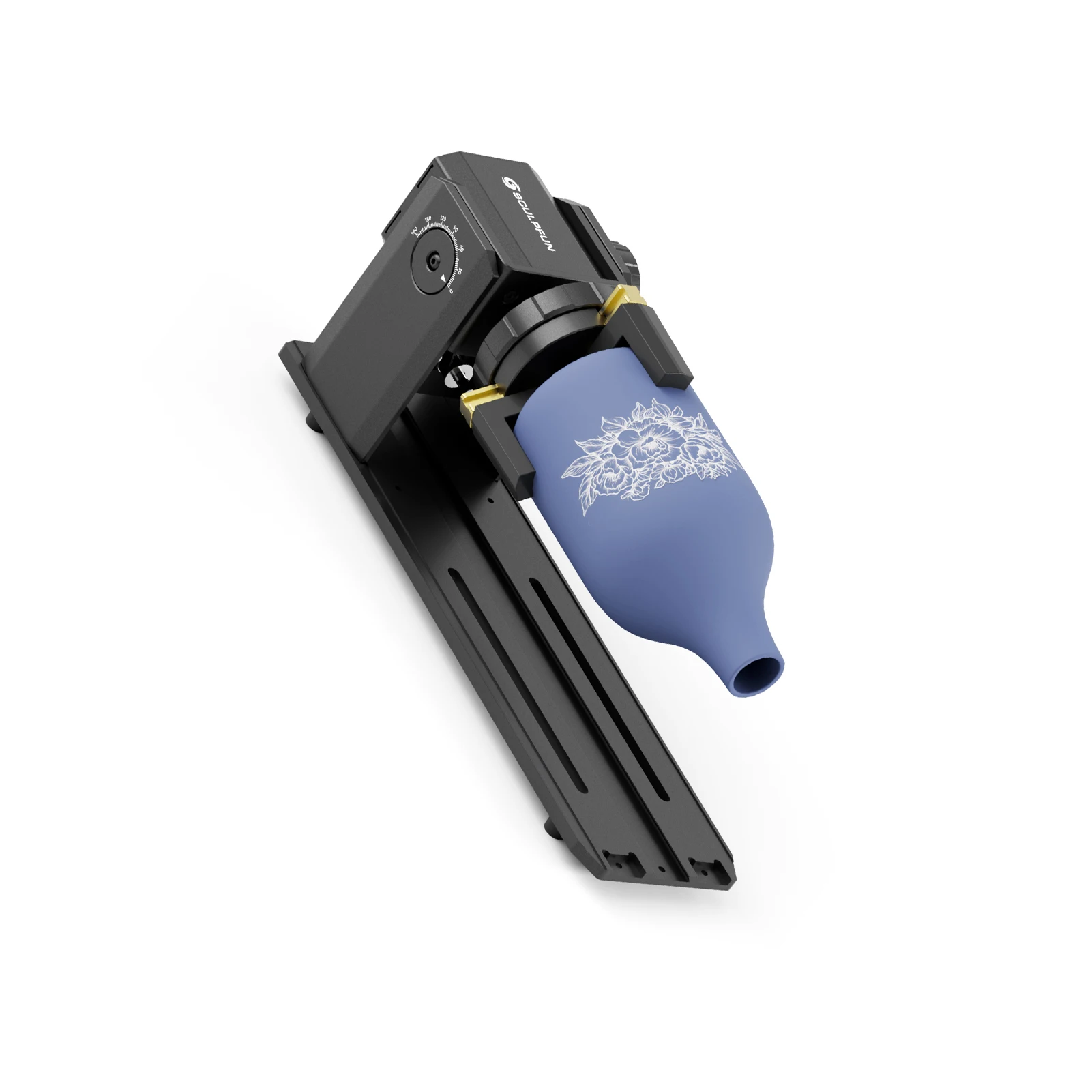 Rotary Chuck for Engraver Y Axis Rotary Module 180° Adjustable Angle for Engraving Cylindrical Objects Irregular Round Objects