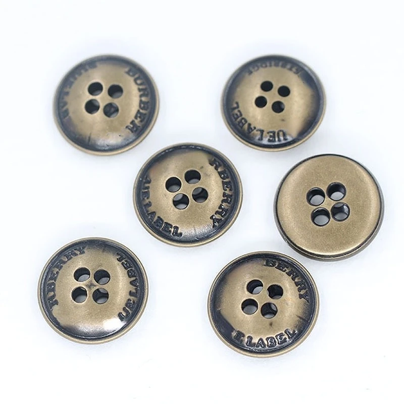 10pcs/bag  Fashion High-end Metal Copper Coat and Suit Decoration Accessories Buttons