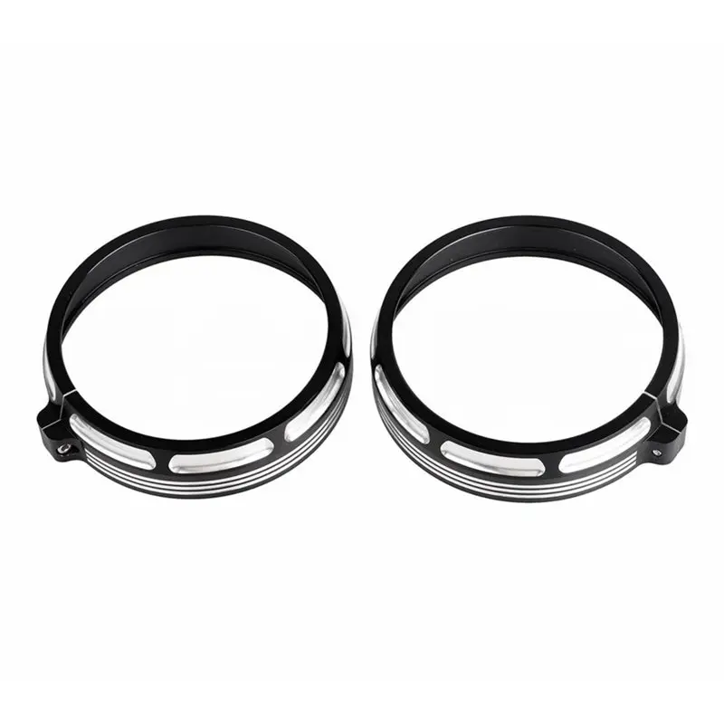 Aluminum Protective Frame 4.5-Inch Fog Light Cover 2PCS For Gliding Trip Electra Street Auxiliary Headlight Cover-N29R