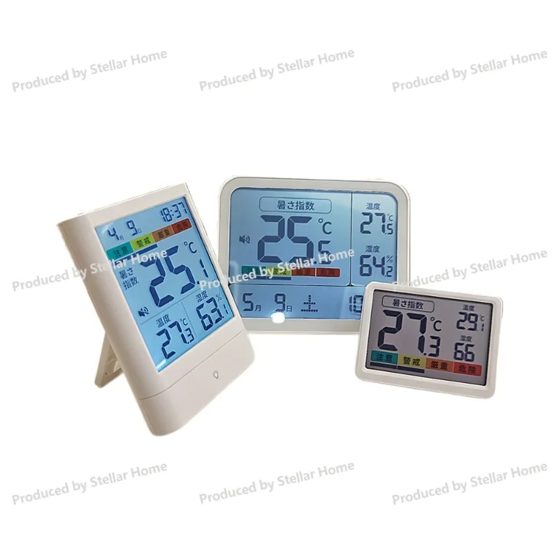 Wbgt Heat Stress Monitor - Digital Thermometer Hygrometer for Home Use with Warning Buzzer, Custom Temperature Alerts, Display