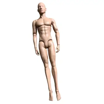 MENGF Mužské tělo pro panenky béžové barvy Mužské figurky s více klouby Pohyblivé hlavy pro panenky Sbírka dílů pro hračky pro panenky 6 nejlepší prodej BJD panenka mužská nahá - №6