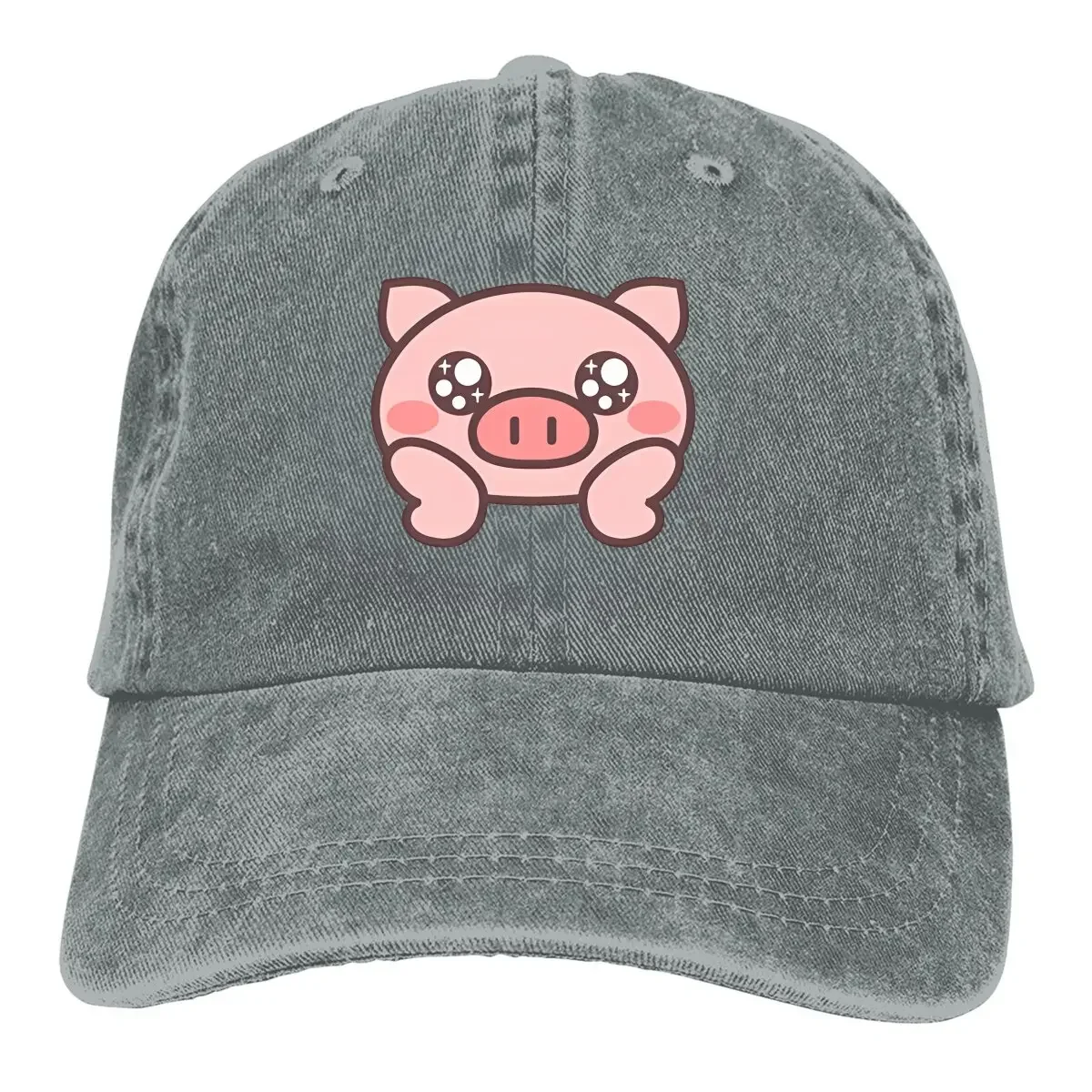 Sprana męska czapka z daszkiem Big Face Trucker Snapback Caps Dad Hat Pig Emoticon Czapki golfowe