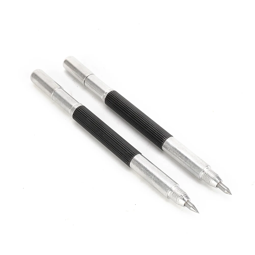 

2Pcs Double Ended Tungsten Carbide Scribing PenTipSteel Scriber Marker Metal Stainless Steel And Magnet Carving Marker Tools