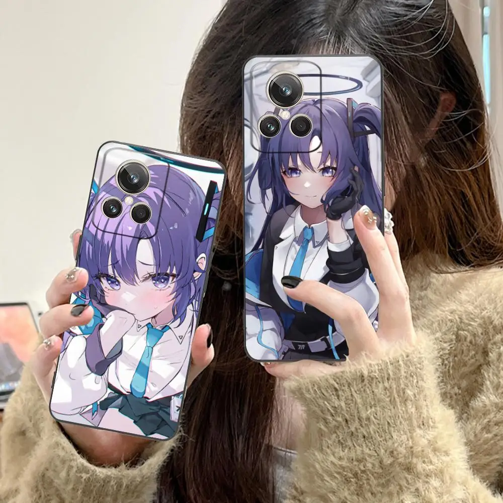 Blue Archive Yuuka Matte TPU Mobile Phone Case for Realme GT 8 Neo Pro C75 73 71 C67 65 C55 53 C35 31 C20 15 Colorful Cover