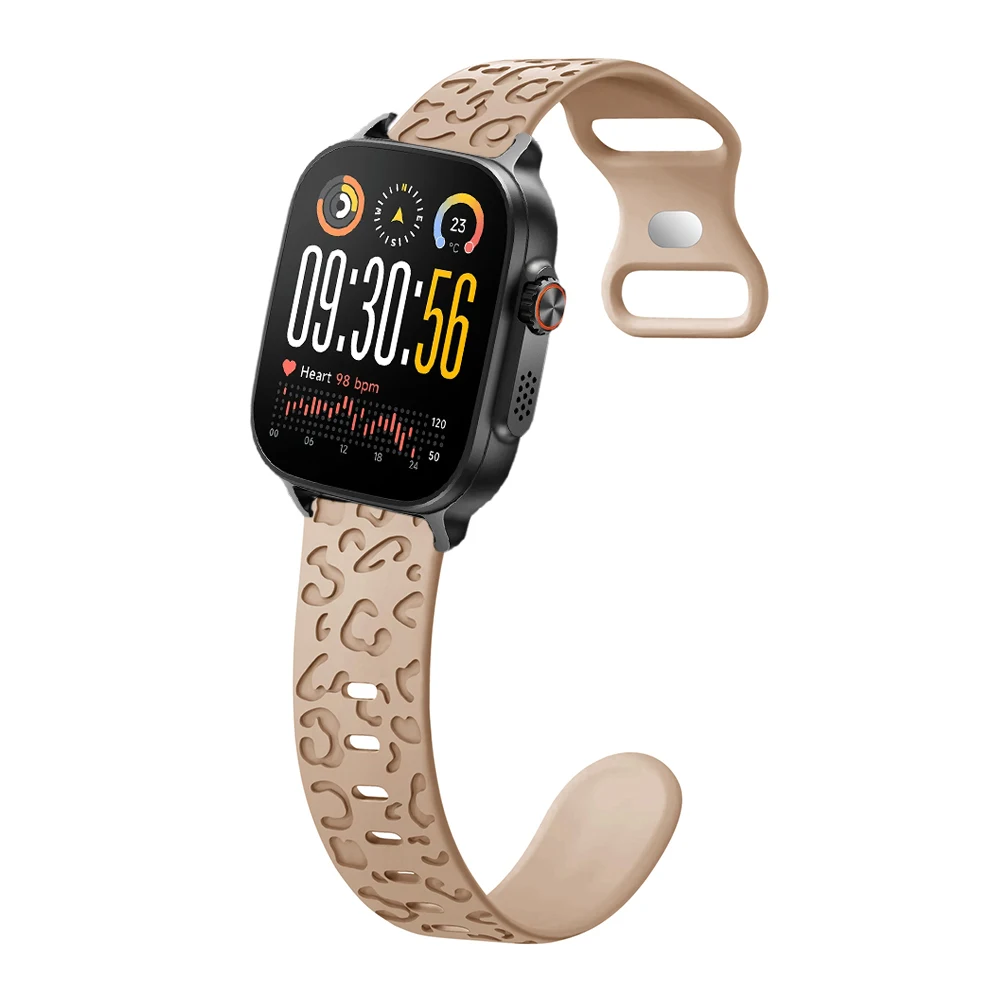 Straps for Realme Watch 5/S2 Sport Silicone Engraved Leopard Replacement Bracelet Correa Realme Watch 2/3/S/3 2 S pro 22mm Band